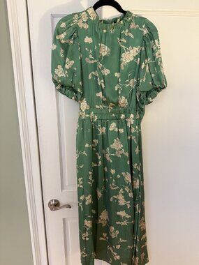Silk Green Dress - Sea (L)